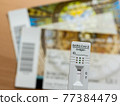 Rapid Antigen Corona Test Showing A Negative Result In Front of Two Tickets 77384479