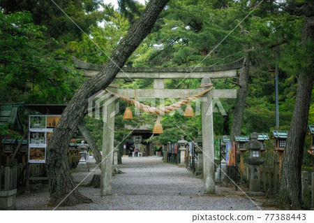 Scenery of Ninotorii and approach to Takebe Shrine in Otsu City, Shiga Prefecture Scenery of Ninotorii and approach to Takebe Shrine in Otsu City, Shiga Prefecture 77388443