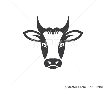 cow logo vector illustration templat 77388981
