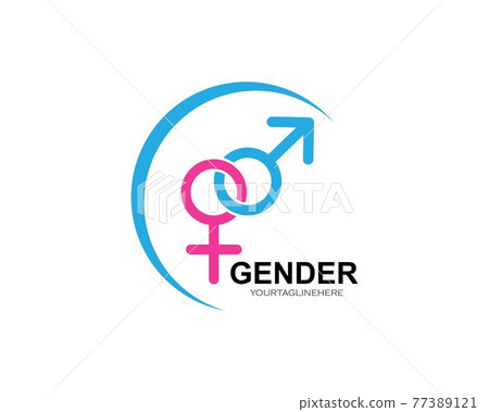 gender icon logo vector illustration 77389121