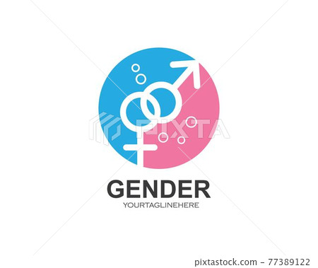 gender icon logo vector illustration 77389122