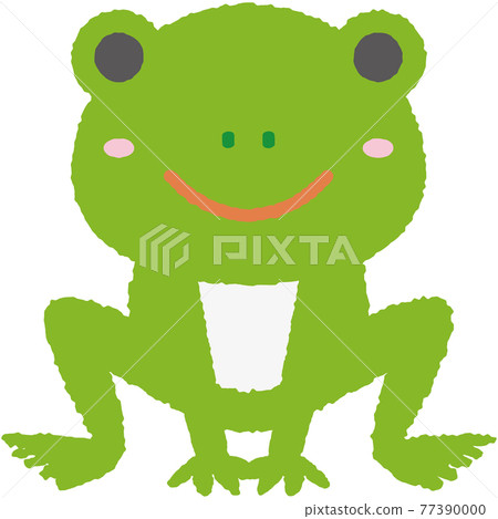 Illustration of a sitting cute frog character Illustration of a sitting cute frog character 77390000