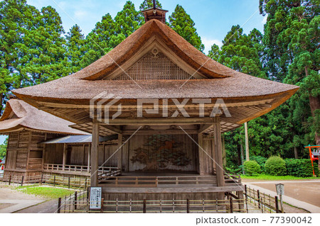 World Heritage Hiraizumi Summer Sekiyama Chusonji Hakusan Shrine Noh Stage (Noh Theater) World Heritage Hiraizumi Summer Sekiyama Chusonji Hakusan Shrine Noh Stage (Noh Theater) 77390042