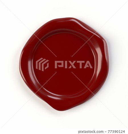 密封蠟的3D插圖 77390124