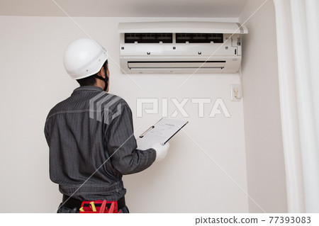 Image of air conditioner inspection work 77393083