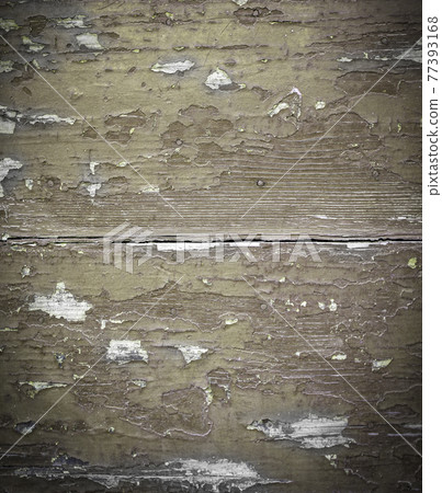 close up texture painted wooden boards. Selective focus 77393168