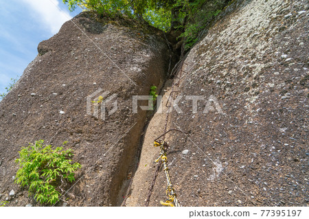 岩土之山上甲武岩附近的鐵鍊田(山梨縣大月市) 岩土之山上甲武岩附近的鐵鍊田(山梨縣大月市) 77395197