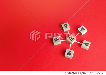 Linked blocks bank and world currencies money bags. Trading stock exchanges. Currency exchange. Financial system, national foreign exchange reserve concept. Credit resources on capital markets. Linked blocks bank and world currencies money bags. Trading stock exchanges. Currency exchange. Financial system, national foreign exchange reserve concept. Credit resources on capital markets. 77395537