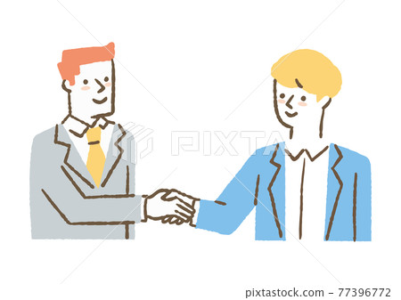 Two businessmen shaking hands 77396772