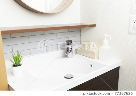 Newly constructed washbasin Newly constructed washbasin 77397626