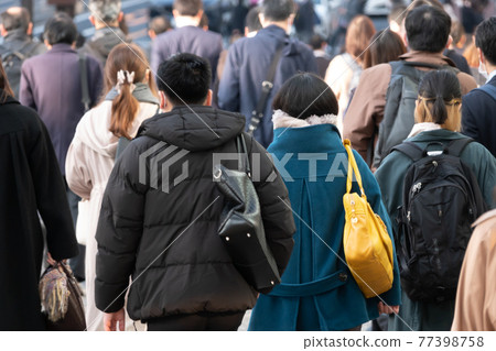 People who commute to work Tokyo People who commute to work Tokyo 77398758