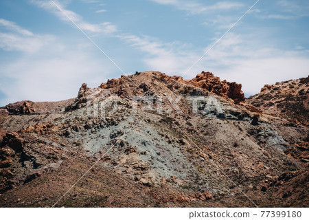 scenic photo in national park at Teide volcano in Tenerife, Spain Europe 77399180