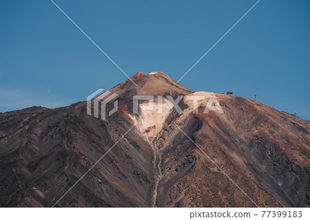 scenic photo in national park at Teide volcano in Tenerife, Spain Europe 77399183