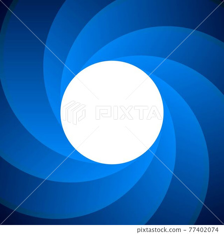Abstract white circle on blue spiral background Abstract white circle on blue spiral background 77402074