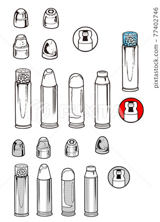 GUN, revolver ,, bullets 77402746