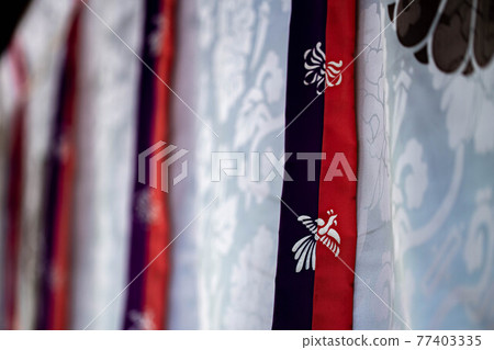 鳳凰紋布 77403335