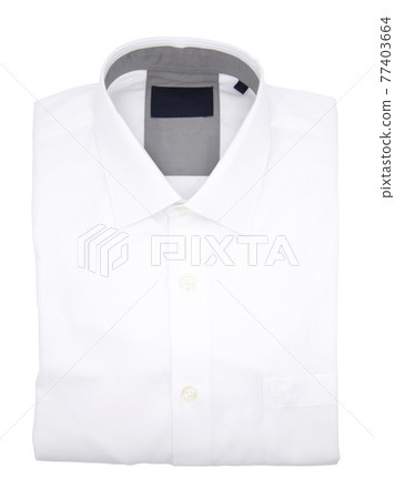 White shirt isolated on a white background 77403664