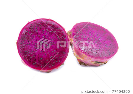Dragon fruit isolated on white background 77404200