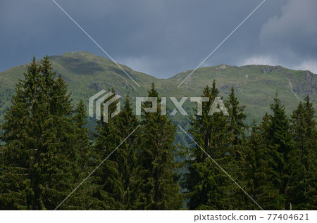 Dark sky on the mountains Dark sky on the mountains 77404621