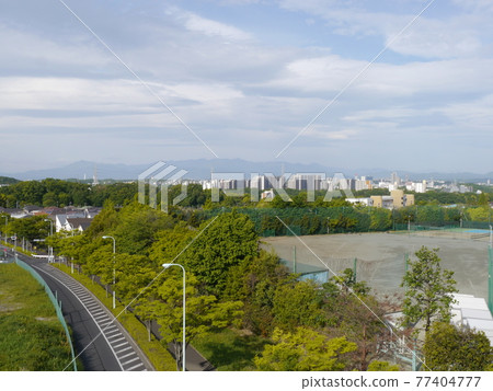 從天之森公園附近看多摩新城(新東京百景) 從天之森公園附近看多摩新城(新東京百景) 77404777