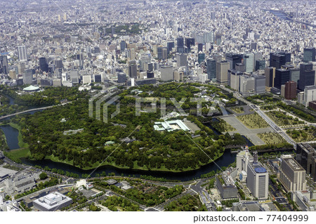 從櫻田門側鳥瞰皇居 77404999