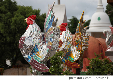 Sculptures of various animals, Thailand, South East Asia 77405510