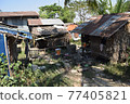 Poor area in Yangon, Myanmar Dala Dala Village Slums Dala Town 77405821