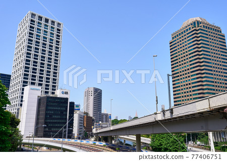 東京赤坂見附站附近的風景 東京赤坂見附站附近的風景 77406751