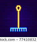 Neon Rake Icon 77410832
