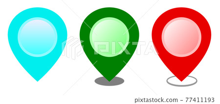 Illustration of the icon indicating the position Illustration of the icon indicating the position 77411193