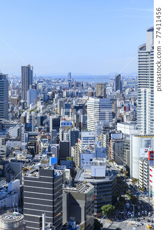 Umeda Cityscape, Kita-ku, Osaka City, Osaka Prefecture West side from Osaka Station 3 Building Umeda Cityscape, Kita-ku, Osaka City, Osaka Prefecture West side from Osaka Station 3 Building 77411456