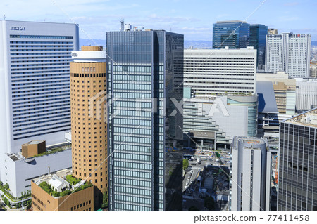Umeda Cityscape, Kita-ku, Osaka City, Osaka Prefecture, north side from Osaka Station 3 Building 77411458