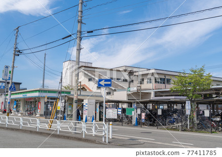 Scenery in front of the station Nishi-Tachikawa Station 77411785