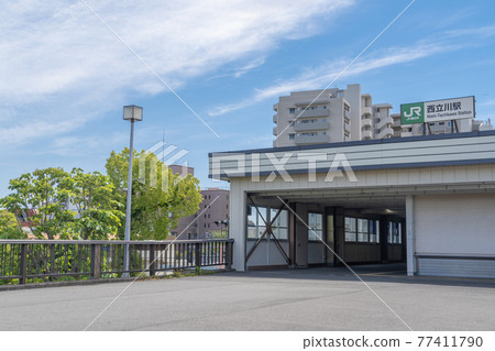 Scenery in front of the station Nishi-Tachikawa Station 77411790