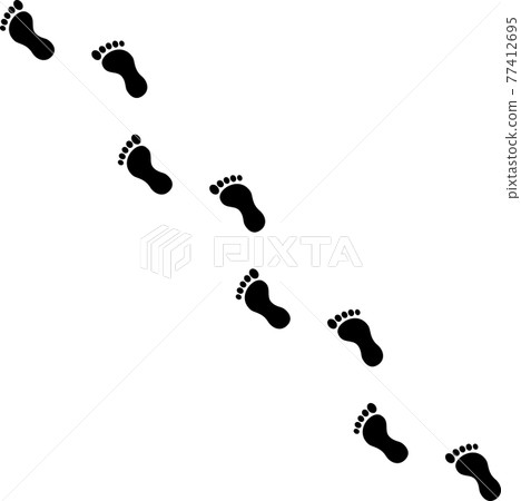 Footprints of walkers Footprints of walkers 77412695