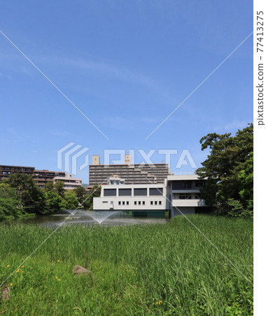 Nishinomiya City Hagoromocho Katahoi Pond Nishinomiya City Hagoromocho Katahoi Pond 77413275