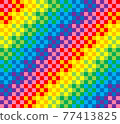 Iridescent checkered gradient 77413825