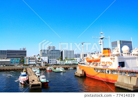 名古屋市風景，南極觀察船富士及其周邊 77414819