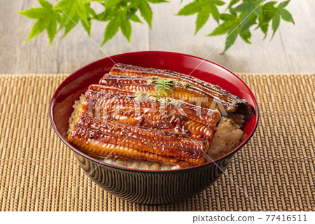 Eel bowl, eel kabayaki, eel Eel bowl, eel kabayaki, eel 77416511
