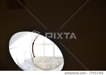 Windows near the cupola observation floor of St. Peter's Basilica in Vatican City, Rome, Italy 77417385