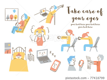 Eye-loving people_set 77418799