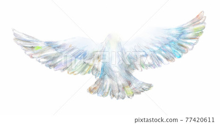 A bird that spreads its wings and flies A bird that spreads its wings and flies 77420611