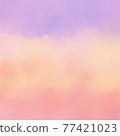 Abstract texture art background image of soft clouds and mist in the sky, 300dpi high resolution, marshmallow color, pink, pink-purple, orange-red 77421023