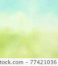 Soft clouds and fog in the sky abstract texture art background image 300dpi high resolution spring green field color lake green light green 77421036