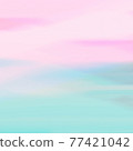 Abstract textured art background image of soft clouds in the sky, 300dpi high resolution, summer fantasy marshmallow color, pink, lake green 77421042