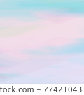 Retro style sky soft clouds abstract texture art background picture 300dpi high resolution summer fantasy marshmallow color pink lake green 77421043