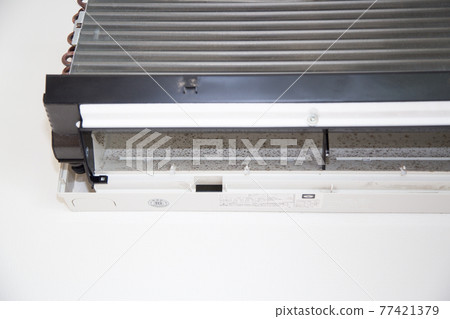 Dirt inside the air conditioner Close-up 77421379