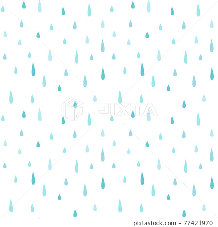 Seamless Pattern With Raining On Transparent Background Vector