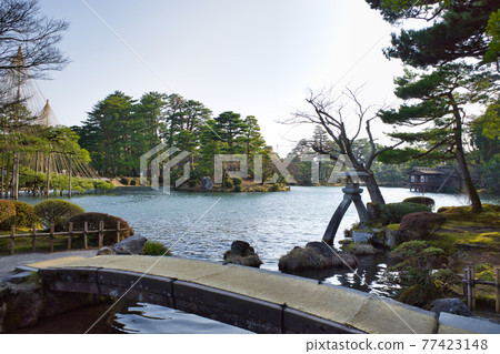 The garden of Kenrokuen, Kanazawa, one of the Three Great Gardens of Japan The garden of Kenrokuen, Kanazawa, one of the Three Great Gardens of Japan 77423148