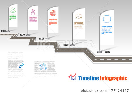 Business road map timeline infographic, Vector Illustration Business road map timeline infographic, Vector Illustration 77424367
